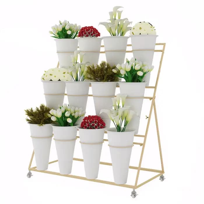 Lot de 12 supports de présentation pour fleurs