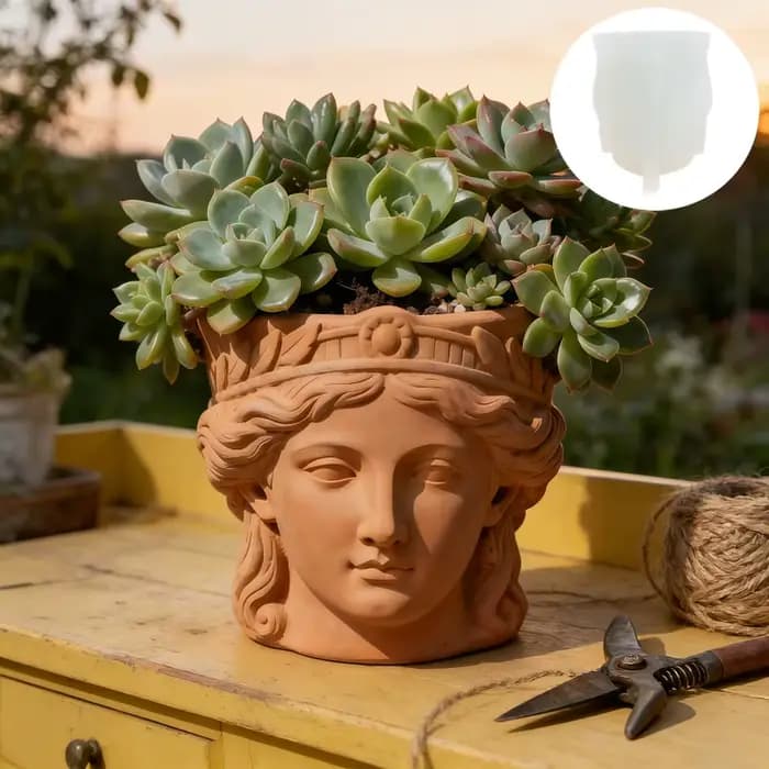 Moule en silicone pour pot de fleurs succulentes