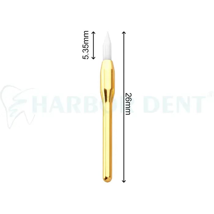 1 ensemble de tondeuse dentaire en céramique pour tissus mous, pour rétraction gingivale et coupe de gomme hyperplastique, pointe d'implant dentaire