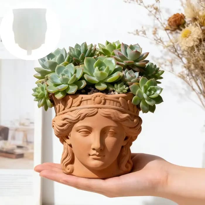 Moule en silicone pour pot de fleurs succulentes