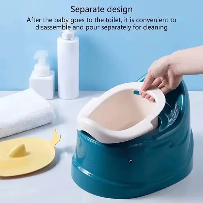 Pot de toilette portable pour bébé, idéal pour l'apprentissage de la propreté, stable et sûr, avec base ovale antidérapante, pour les voyages