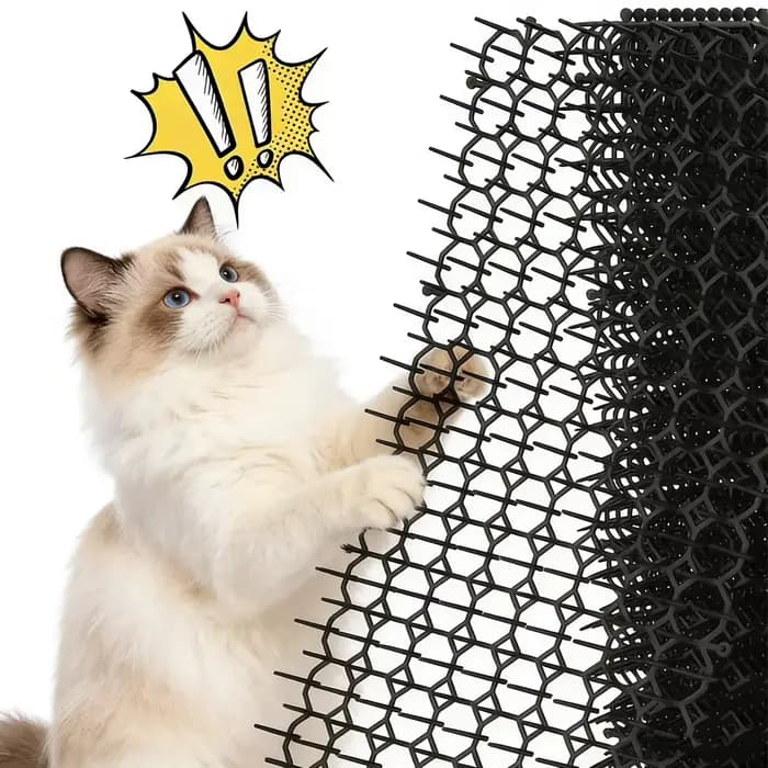 Lot de 10 tapis anti-chats à picots pour jardin