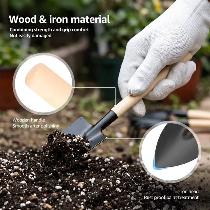 Ensemble de 3 mini-outils de jardinage portables