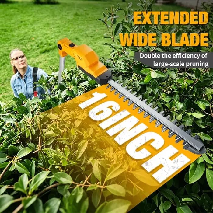 Taille-haie électrique 2-en-1 sans fil télescopique 12 pouces avec tronçonneuse, outils de jardinage pour batterie Dewalt 20V
