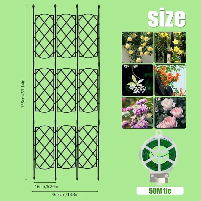 Cadre en treillis pour plantes de jardin