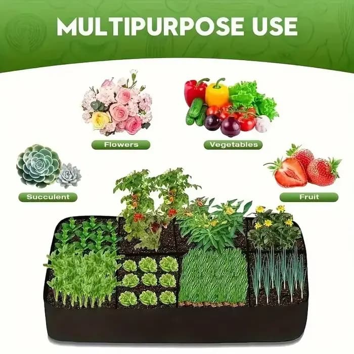 Sac de plantation rectangulaire de 128 gallons