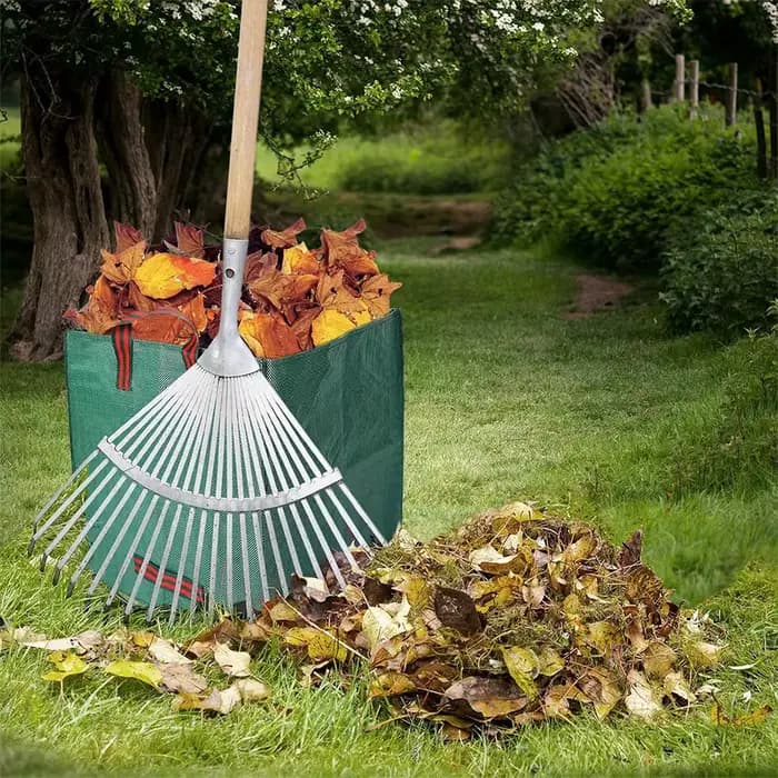 Sac de rangement de jardin robuste de 60/125 L | Sac de ramassage de feuilles et de débris