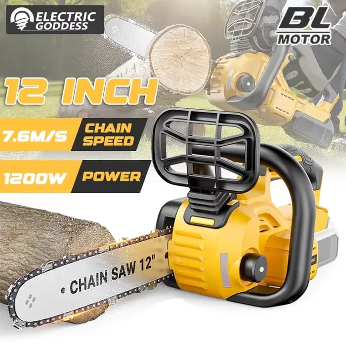 Scie à chaîne électrique sans fil 1200W 12 pouces