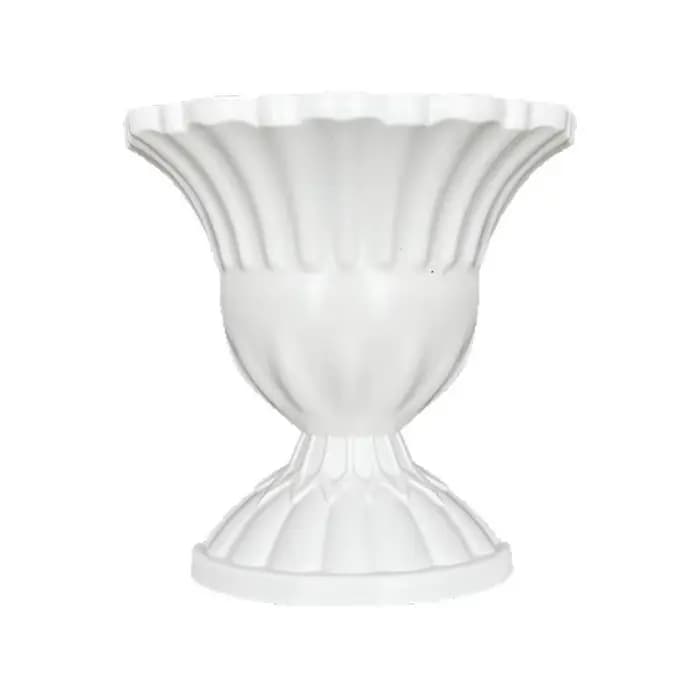 Nouveau vase mural demi-mur style peinture à l'huile française blanc