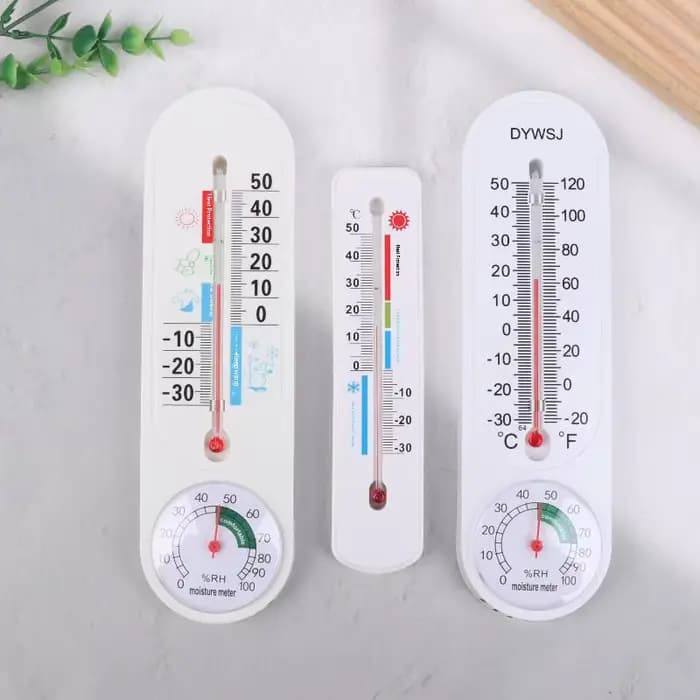Hygromètre thermomètre mural avec fonction de suspension pour la maison - Mètre de température et d'humidité pour salle d'élevage