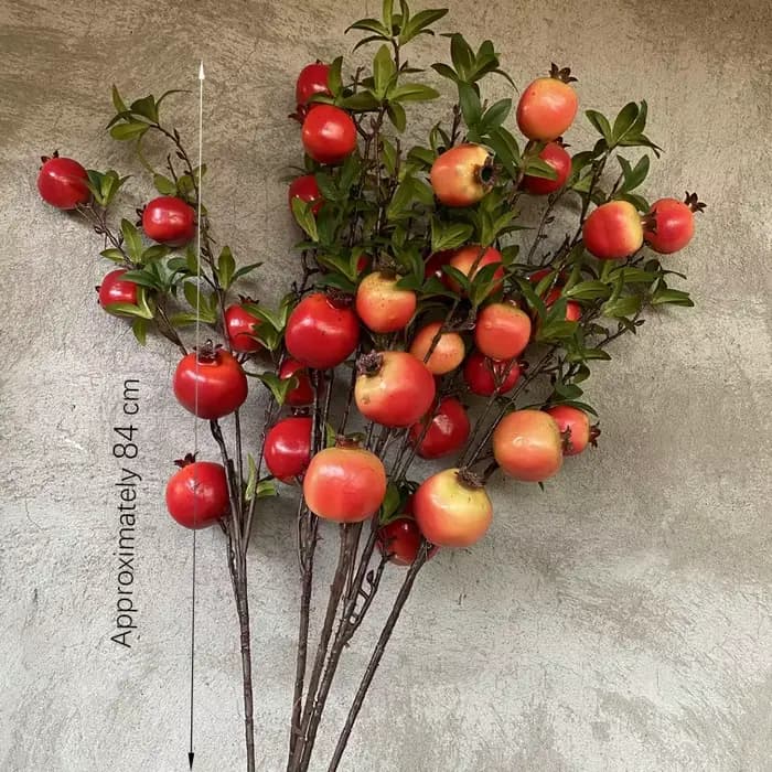 Branche de fruit de grenade artificielle de haute qualité