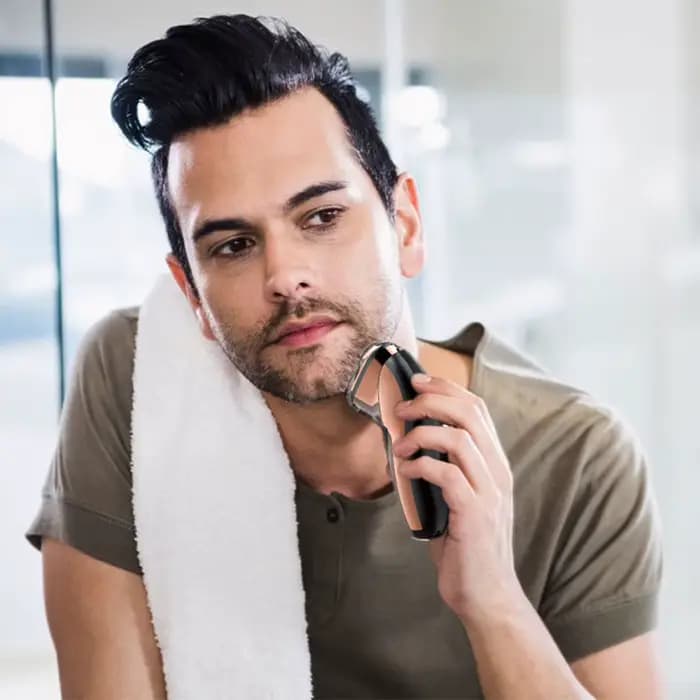 Rasoir électrique Hatteker pour hommes, kit de toilettage, étanche, écran LED numérique, rechargeable par USB