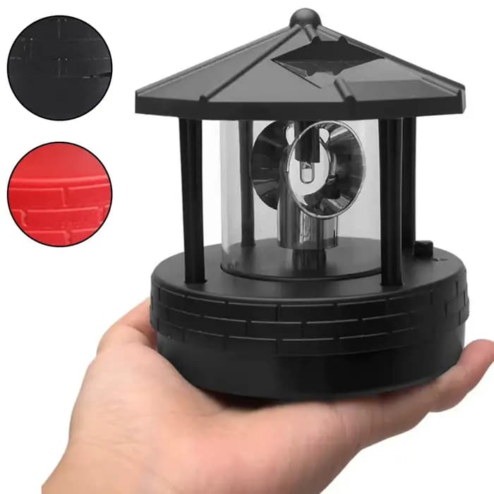 Jardin cour LED phare solaire pelouse lumière extérieure étanche réverbère rotatif rocaille