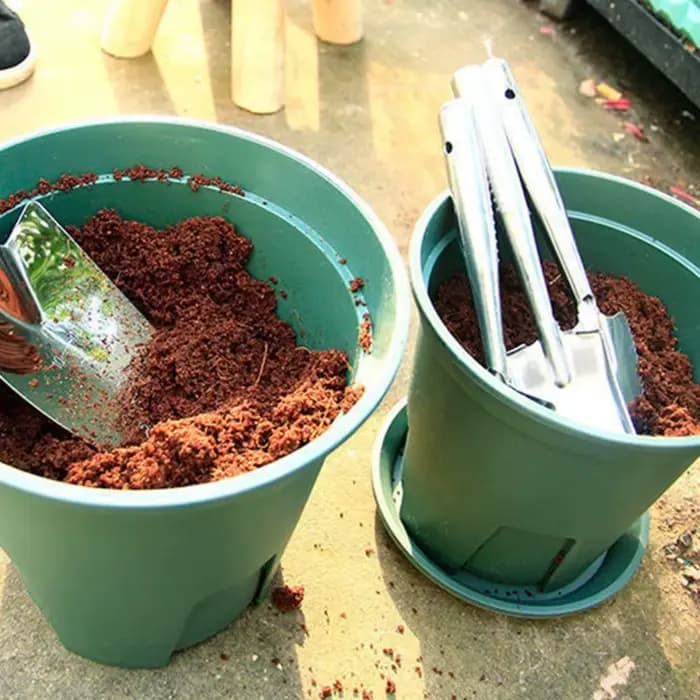 Spatule de jardinage en acier inoxydable pour terreau de bonsaï