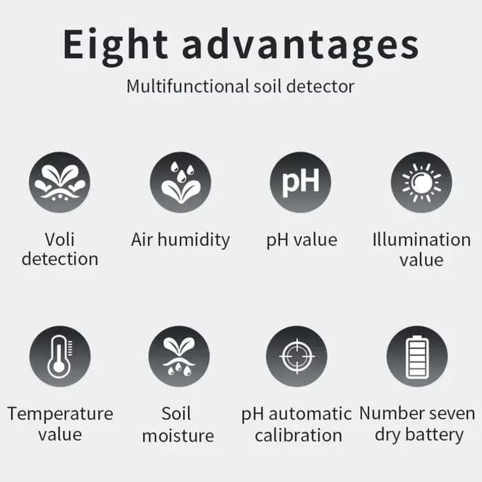 Testeur de sol numérique 6 en 1 multifonctionnel