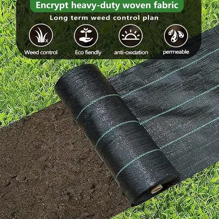Barrière anti-mauvaises herbes pour jardin - Tapis de jardinage durable et résistant