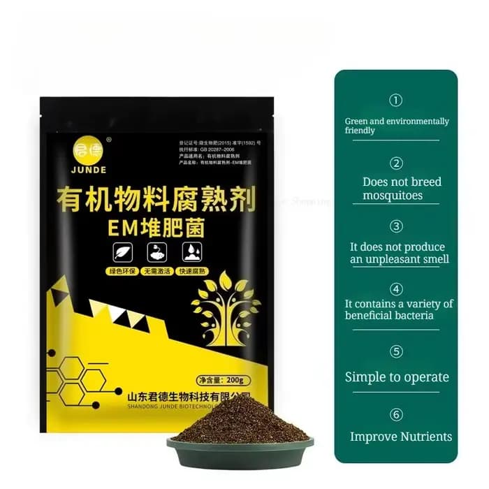 200/500/1000g EM compostage bactéries/tension Fermentation résidus de mycélium Pile déchets de cuisine