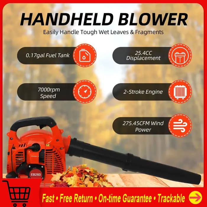 Souffleur de feuilles à gaz 750W