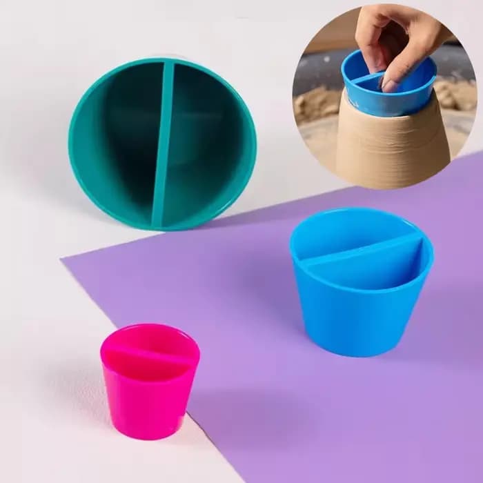 3 pièces/ensemble créatif jante cône outil de poterie en céramique en forme d'argile bord