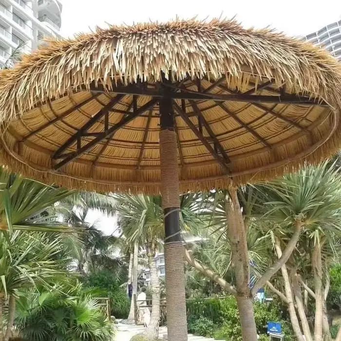 Loquet de toit en paille mexicain artificielle de 10 m pour couvertures de jardin et de patio : simulé