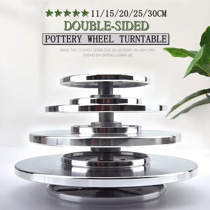 Plateau tournant double face pour poterie 11/15/20/25/30CM