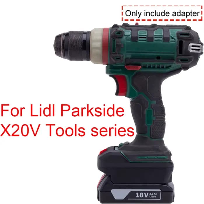 Adaptateur de batterie pour Bosch 18V à Lidl Parkside X20V, adaptateur de batterie Li-Ion pour perceuse sans fil Parkside, acces
