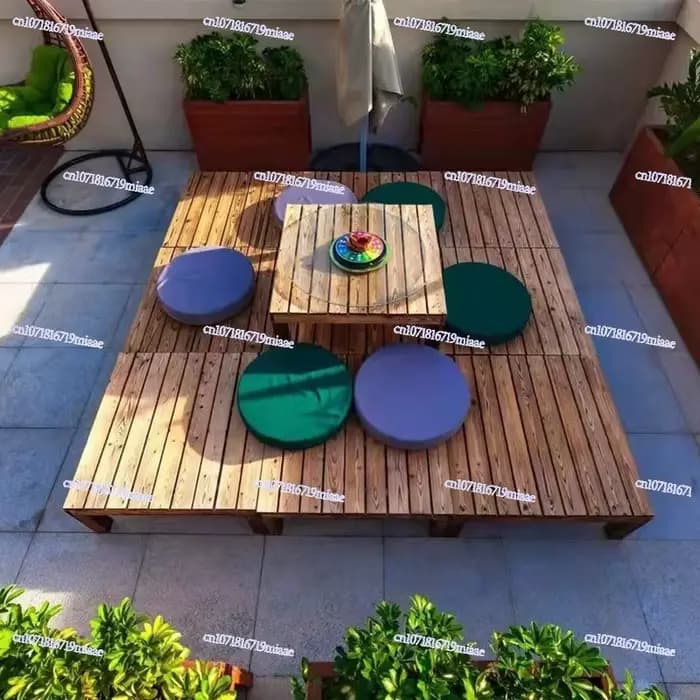 Faire un sol extérieur en bois anticorrosif terrasse jardin cour plancher panneau
