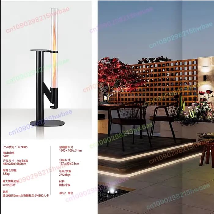 Poêle à fusée à granulés de bois, cheminée d'extérieur pour Camping jardin Patio, chauffage efficace avec accessoires