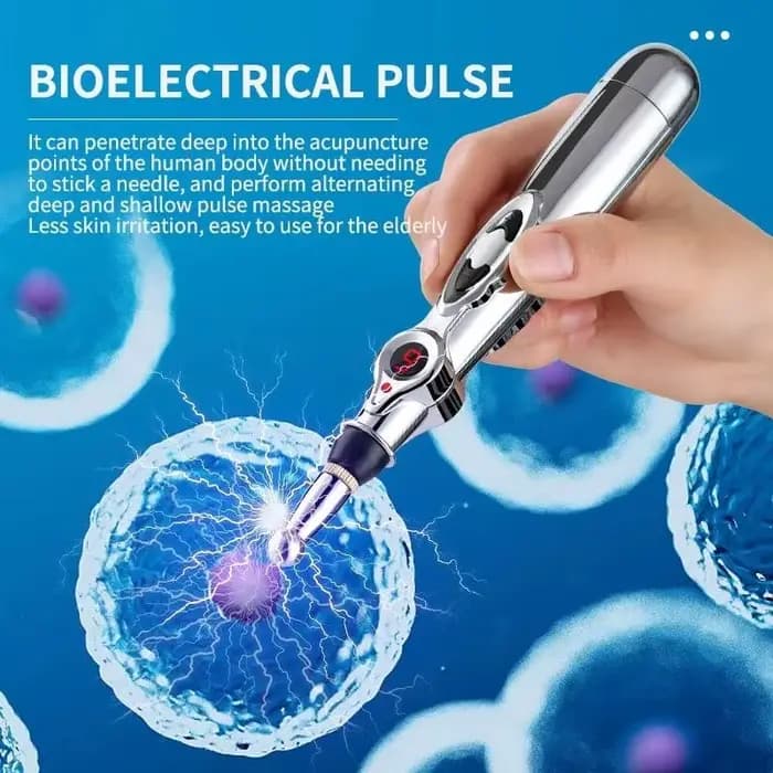 Stylo de Massage électrique à points d'acupuncture, 2/5 têtes, stylo de Massage énergétique méridien, thérapie de soulagement de la douleur, rouleau de beauté du dos, du cou et du visage