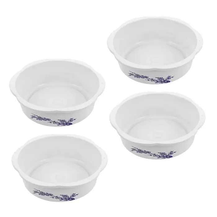 Lot de 4 pots de fleurs hydroponiques décoratifs ronds pour plantes aquatiques