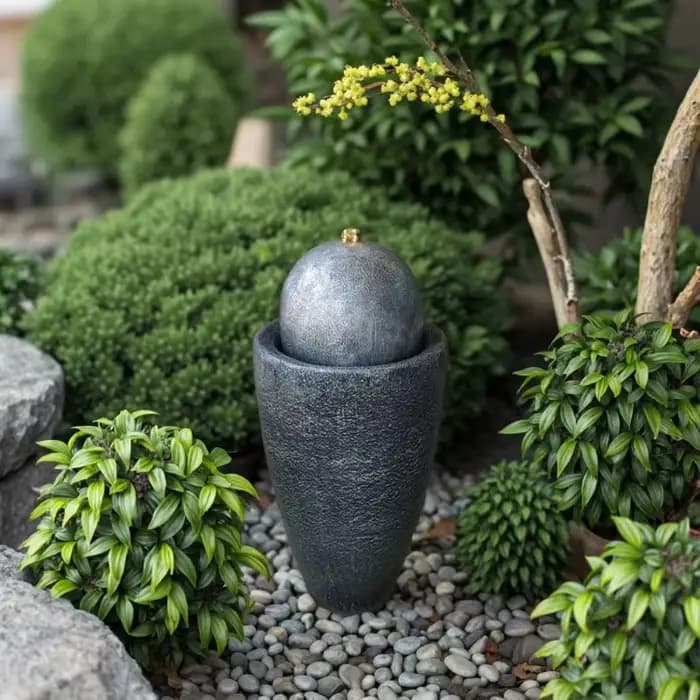 Ornement de fontaine décoratif de jardin de cour intérieure/extérieure
