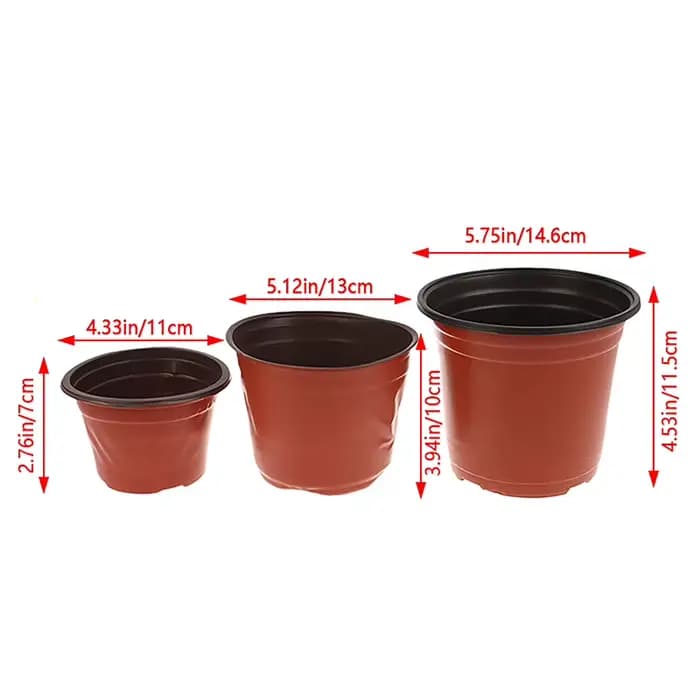 Pot de fleurs en plastique pour culture de plantes succulentes