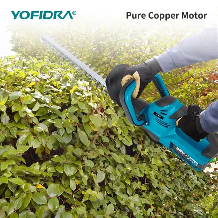 Taille-haie électrique YOFIDRA 2000W, 15000 tr/min, tondeuse à gazon, outil de jardinage et d'aménagement paysager, pour batterie 18V-21V