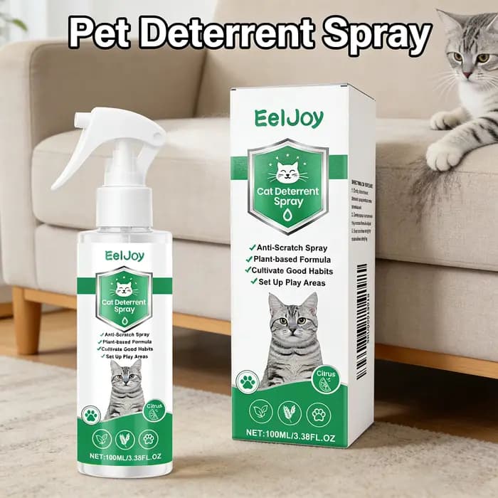 Spray Répulsif Anti-Chat Intérieur/Extérieur – Protection Meubles Contre les Griffures des Chats – Empêche