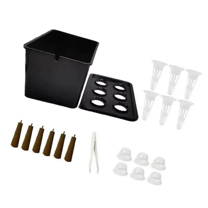 Jardinière hydroponique recyclable 652F avec fenêtre transparente