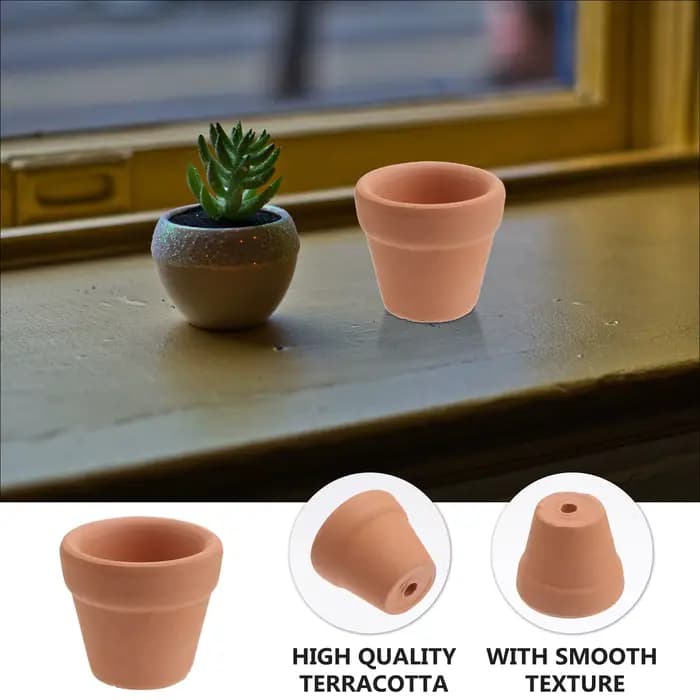 Mini pot de plantes en terre cuite