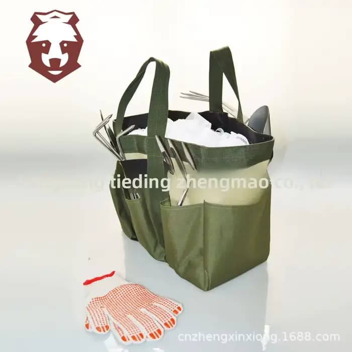 Ensemble d'outils de jardin avec truelle et accessoires, ensembles de 5 ou 8 pièces dans un sac à outils durable et portable pour la pelouse et le jardin