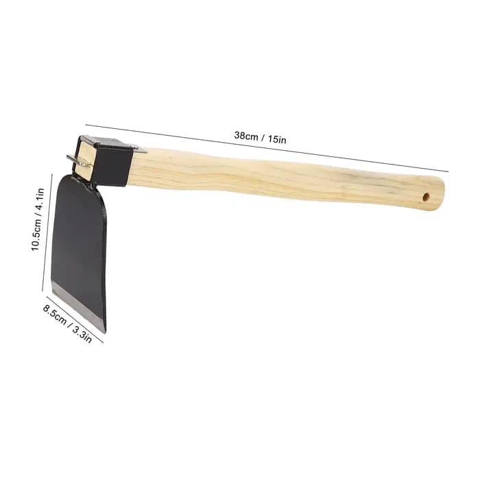 Houe de jardin houe à main de désherbage de jardin houe à main ergonomique manche en bois en acier au carbone houe à main légère de désherbage de jardin pour la maison