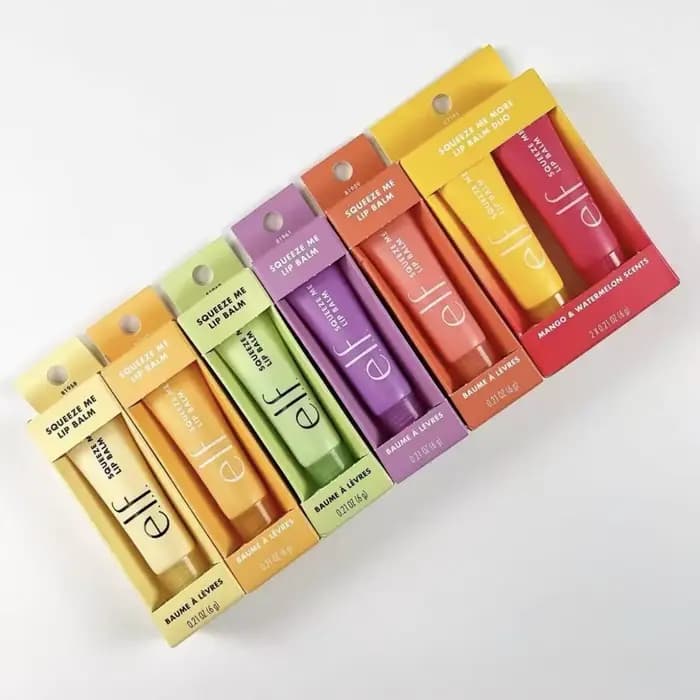 Baume à lèvres teinté Elf SqueezeMe, soin hydratant et nourrissant pour les lèvres, base de maquillage pour les lèvres, gloss fruité