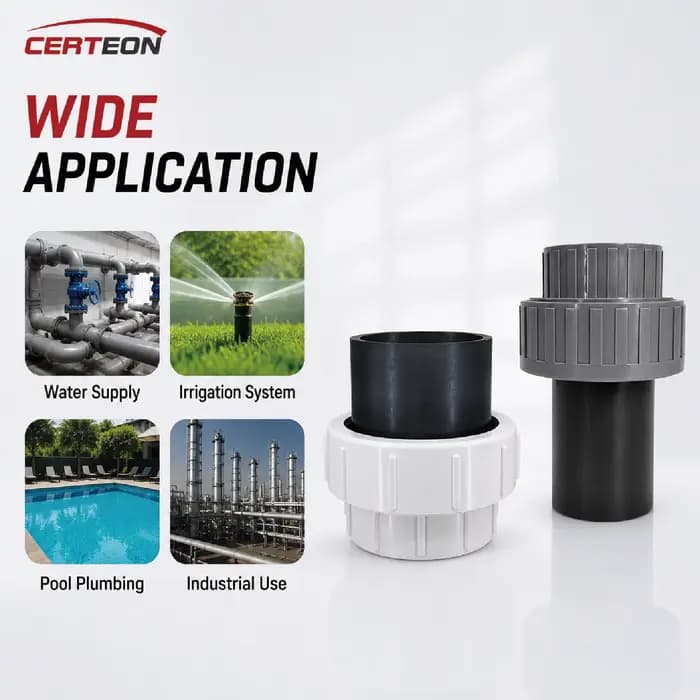 Raccord PPR vers PVC DN20-DN63 Adaptateur de Tuyau pour Eau Irrigation Plomberie Maison Connecteur Plastique pour Canalisation et Réseau d’Alimentation en Eau