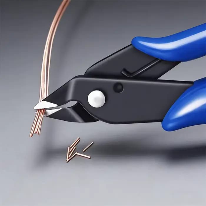 Pince coupante diagonale multifonction pour électricien, modèle plastique, 170 mm, pour bricolage et électronique, coupe-fil latérale