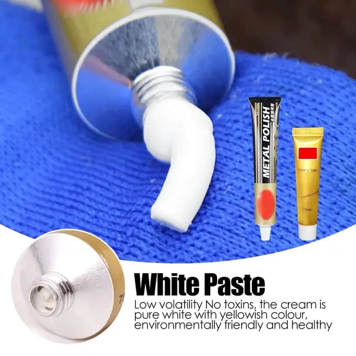 Pâte à polir pour métaux multifonctionnelle, acier inoxydable, élimination de la rouille, réparation, rayures de quincaillerie, pâte à polir en cuivre