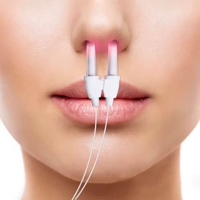Appareil de thérapie laser basse fréquence pour le traitement de la sinusite, de la rhinite, de la fièvre des foins, du nez qui coule et des éternuements