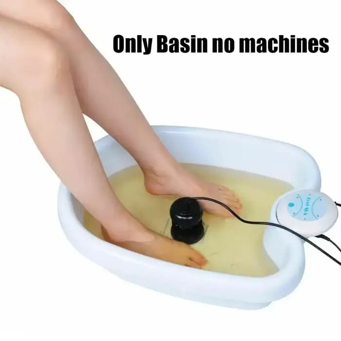 Bassin de bain de pieds détoxifiant à ions, machine de bain de pieds vibrant avec électrodes de massage, traitement à l'hydrogène pour des pieds propres