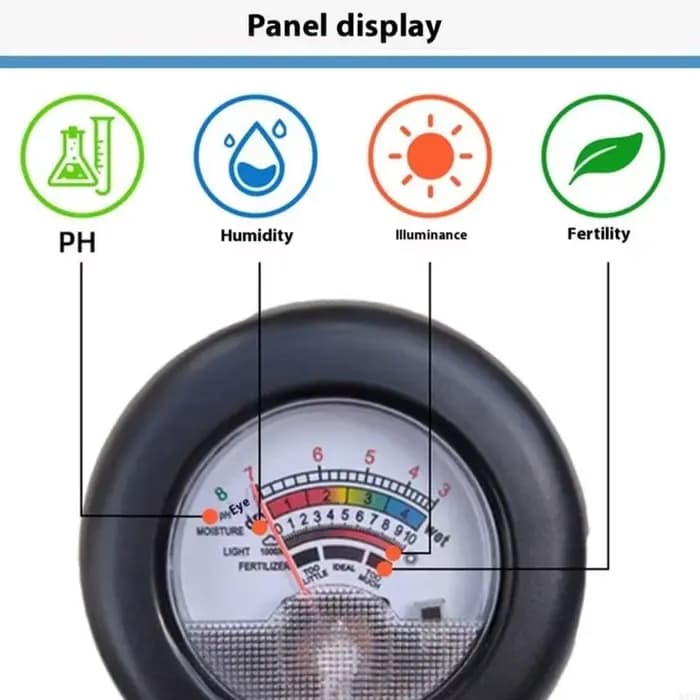 4 sur 1 testeur analyse température lumière d'humidité pour le jardinage l'agriculture M4YD