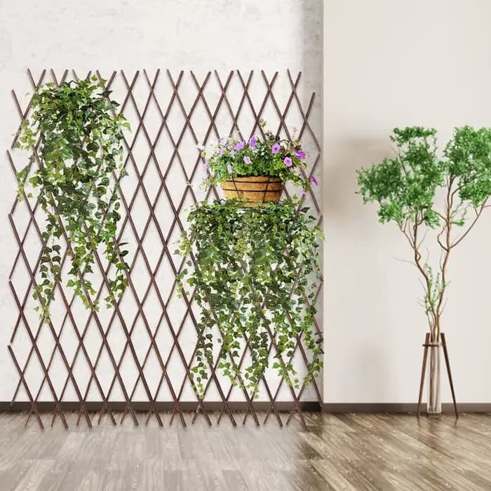 Clôture en bois rétractable Durable pour plantes