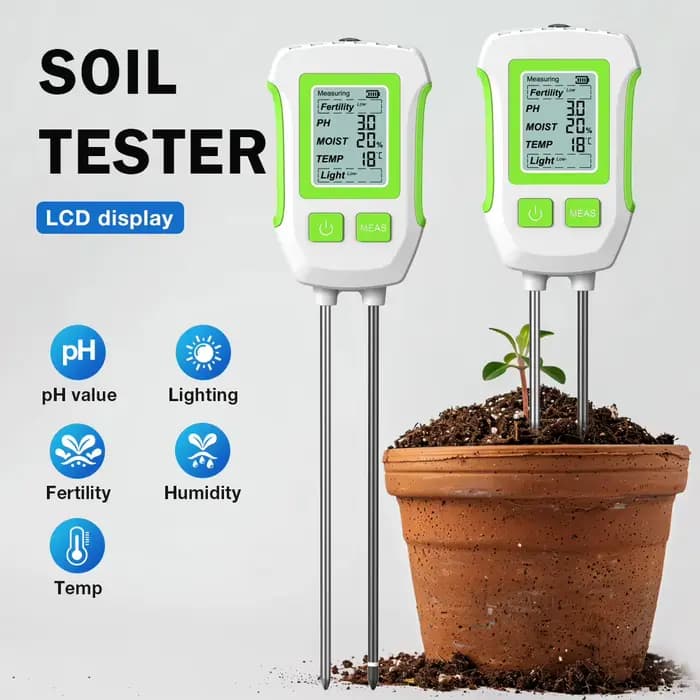 Testeur de sol numérique LCD 3/5 en 1