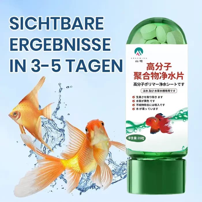 Comprimés de purification d'eau pour aquarium d'eau douce, détoxifiant rapide pour l'ammoniac, améliorant la clarté de l'eau, sans danger pour les aquariums