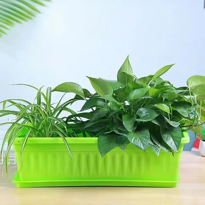 Pots de fleurs rectangulaires en plastique respirant