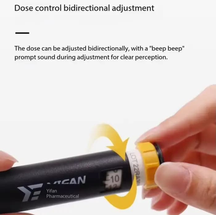 Stylo d'Injection d'Insuline Chonghe Lin M30, Stylo d'Injection Automatique pour Diabétiques à Domicile